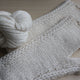 シンプルな編地もふっくらとやさしい雰囲気